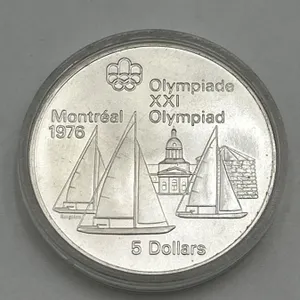 1976 Canada Montreal Olympic $5 Silver .925 Coin 24.3g