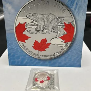 2016 Canada $20 Fine .999 Silver Polar Bear commemorative Coin with certificate