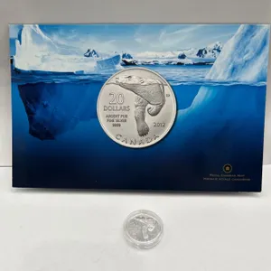2012 $20 Canadian .999 Silver Coin Featuring Polar Bear Design