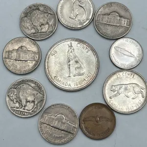 Lot of US and Canadian silver Coins