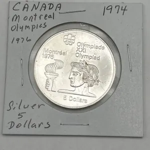 1976 Canada Montreal Olympics .925 Silver $5 Coin 24.3g