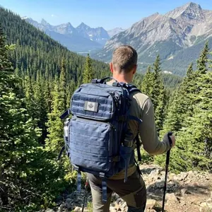 Blue Tactical Backpack with Patch