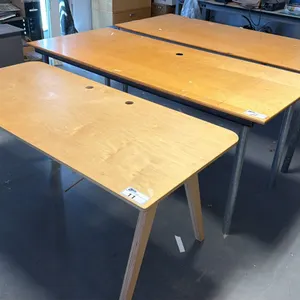 GROUP OF 3 WORK TABLES - APPROX. (2) 72" X 32" X 31 1/2" HIGH AND (1) 62 1/2" X 27 1/2" X 28 1/2"