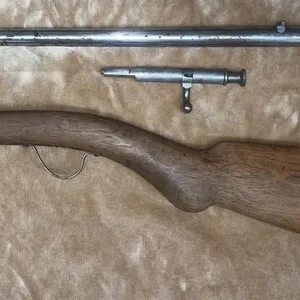 Disassembled vintage Bayard Brevet .22 cal L bolt