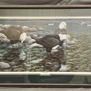 Framed, signed and numbered print of "The