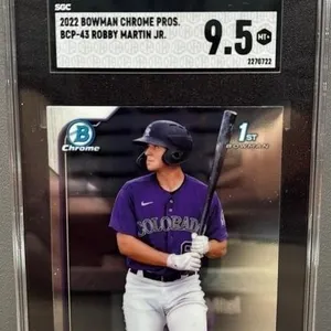 Robby Martin GRADED 9.5, 2022 Bowman Baseball