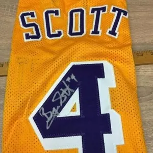 Byron Scot #4 Signed Jersey.