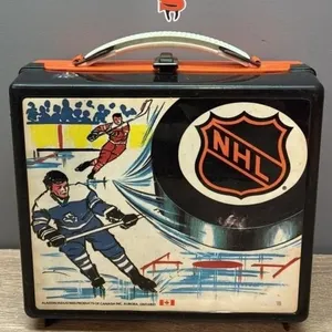 Vintage Aladdin NHL Plastic Lunchbox. NO THERMOS.