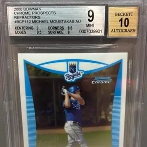 Michael Moustakas GRADED 9, 2008 Bowman Baseball