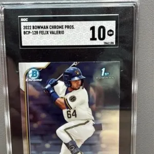 Felix Valerie GRADED 10, 2022 Bowman Baseball