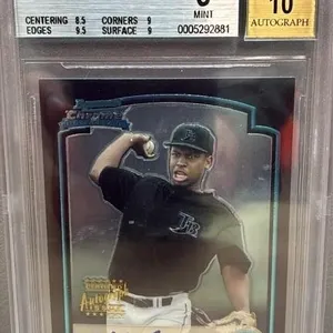 Demon Young Autograph GRADED 9, 2003 Bowman