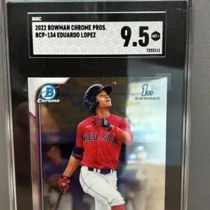 Eduardo Lopez GRADED 9.5, 2002 Bowman Baseball