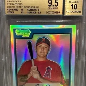 Peter Bourjos Autograph GRADED 9.5, 2007 Bowman