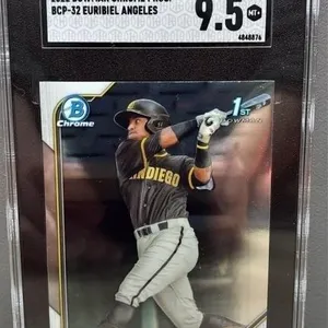Euribiel Angeles GRADED 9.5, 2002 Bowman Baseball