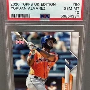 Yordan Alvarez GRADED 10, 2020 Topps Baseball
