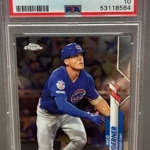 Nico Horner GRADED 10, 2020 Topps Baseball Card.
