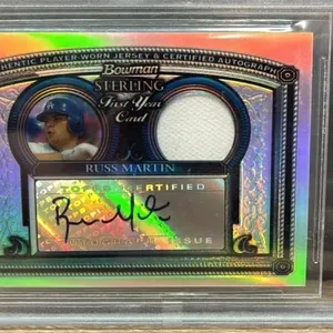 Russ Martin Autograph/Jersey GRADED 9, 2005