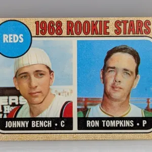 1968 Topps JOHNNY BENCH HOF-ROOKIE CARD 247 S/S