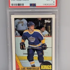 1987 Topps Luc Robitaille #42 PSA 8 Rookie Card