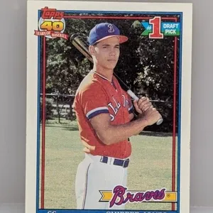 1991 Topps #1 Draft Pick Chipper Jones RC #333