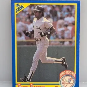1990 Score Deion Sanders RC #586 Corners/Edges