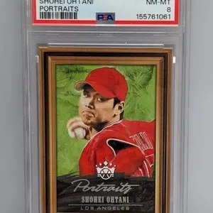2018 Diamond Kings Shohei Ohtani RC Portrait PSA 8