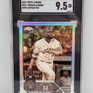 2020 Topps Chrome Alvarez 200 RC Sepia Ref SGC 9.5