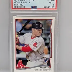 2014 Topps Update Mookie Betts Rookie PSA 9 Us26
