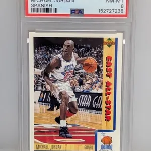 1991 Michael Jordan UD International Spanish PSA 8