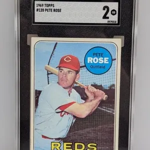 1969 Topps Pete Rose SGC 2 #120