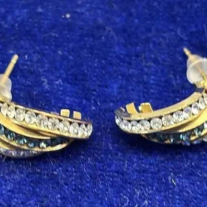 14k Stud Earrings Marked On Posts 1.93 Grams