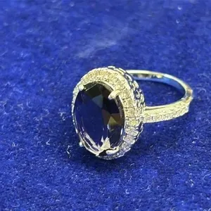 5 carat Amethyst Cubic Zirconia Ring size 8