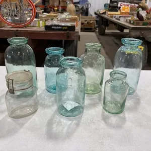 (7) Assorted Glass Jars