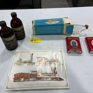 Vintage Baby Bottle, Tobacco Tins, Beer