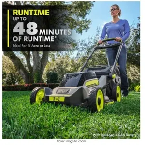 RYOBI 40V 20 in. Cordless Walk Lawn Mower
