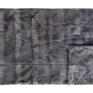 Minky Couture Grande Sorbet Charcoal Blanket