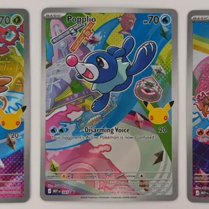 Pokémon First Partner Illustration Collection Series 1 Promo 30th Anniversary — Rowlet, Popplio & Li
