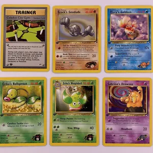 Pokémon First Edition Gym Heroes Common & Uncommon Card Lot