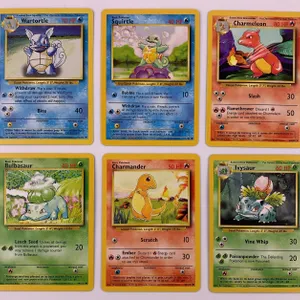 Pokémon Base Set Starter Evolution Card Lot