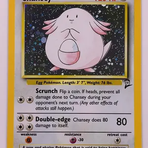 Pokémon Chansey 3/130 Base Set 2 Holo Rare Card