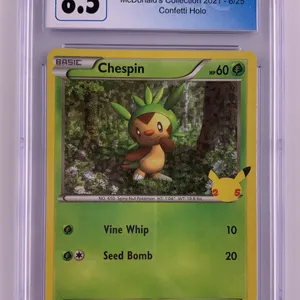 Pokémon Chespin (McDonald’s Collection 2021) CGC 8.5