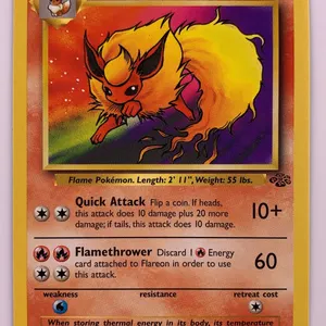 Pokémon Flareon 19/64 Jungle Set Rare Card (Non-Holo)