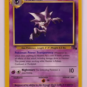Pokémon Haunter 21/62 Fossil Set Rare Card (Non-Holo)