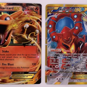 Pokémon EX Card Lot: Charizard EX & Volcanion EX (Mixed Sets 2014–2016)