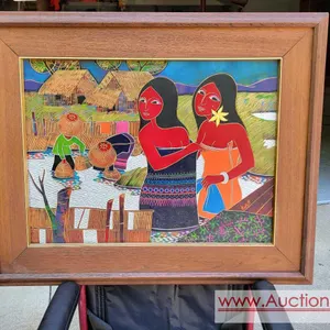 ZONY signed Painting on Masonite in a 32" x 25.5" frame. Imagine is about 24" x 18". GXN