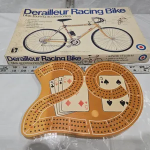 Wooden Cribbage Board, Derailleur Racking Bike Model - 1/8th scale