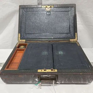 Antique - Rare - William Henry Fancourt MItchell Brief Case Style Writing Desk w/Key