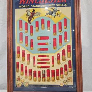 Winchester Advertising Poster Homemade Frame - original