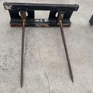 MDS Skidloader Quick Attach Double Prong Bale Spear