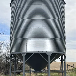 WESTEEL ROSCO ±1850 Bushel 5 Ring X 14 Ft. Hopper Bottom Grain Bin, Single Skid